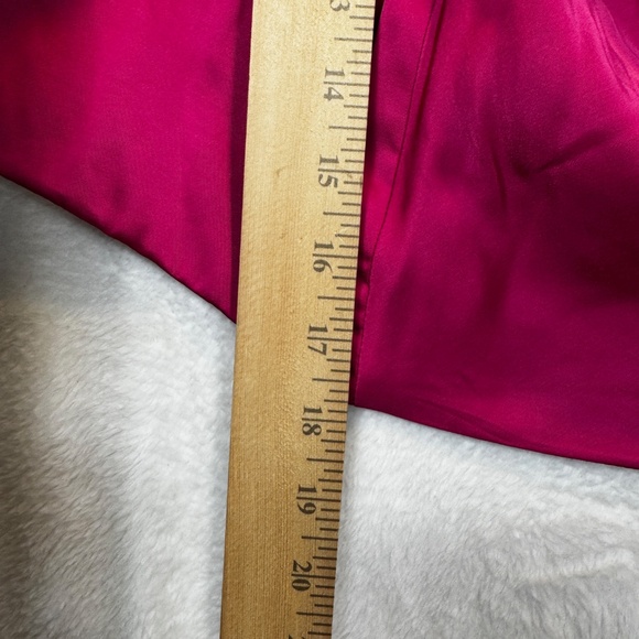 H&M Crop Top Womens Size XXL Fuschia Pink Satin Feminine Barbie Y2K Whimsigoth - Picture 7 of 8